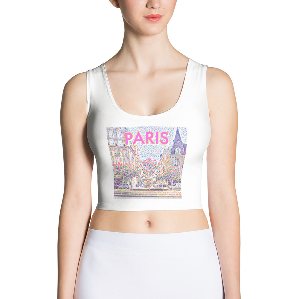 City Crop Top by Dullgirl: Paris