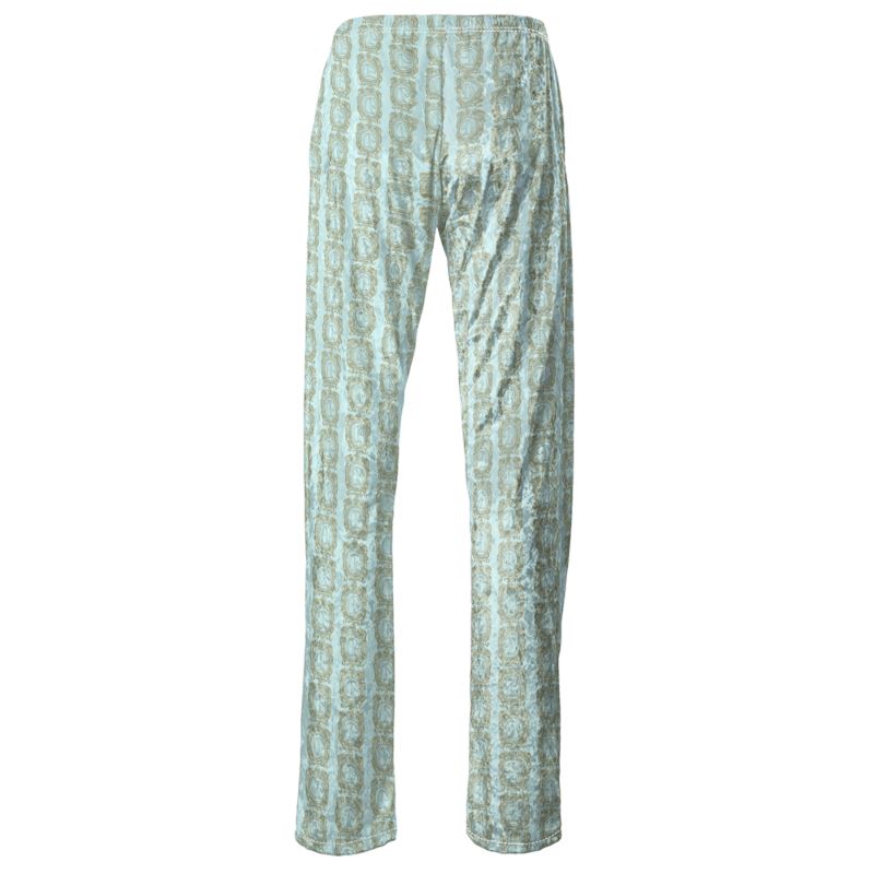 Dullgirl Velvet Lounge Pants Featuring Monogram